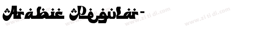 Arabic Regular字体转换